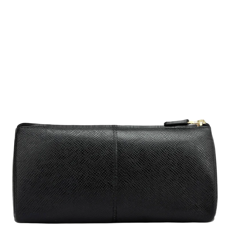 Da Milano Black Franzy Leather Multi Pouch - Black  | Best Price UAE